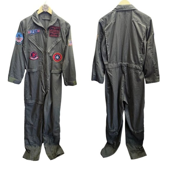 Top Gun Men's  Costume Flight Pilot Suit Medium - Picture 2 of 2